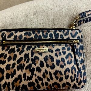 Kate Spade New Wristlet leopard print